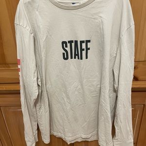 Justin Bieber purpose tour staff long sleeve